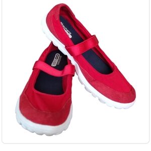 Skechers Go Walk Legacy 13522 Leather Upper Mary Jane Slip On Shoes 9 M